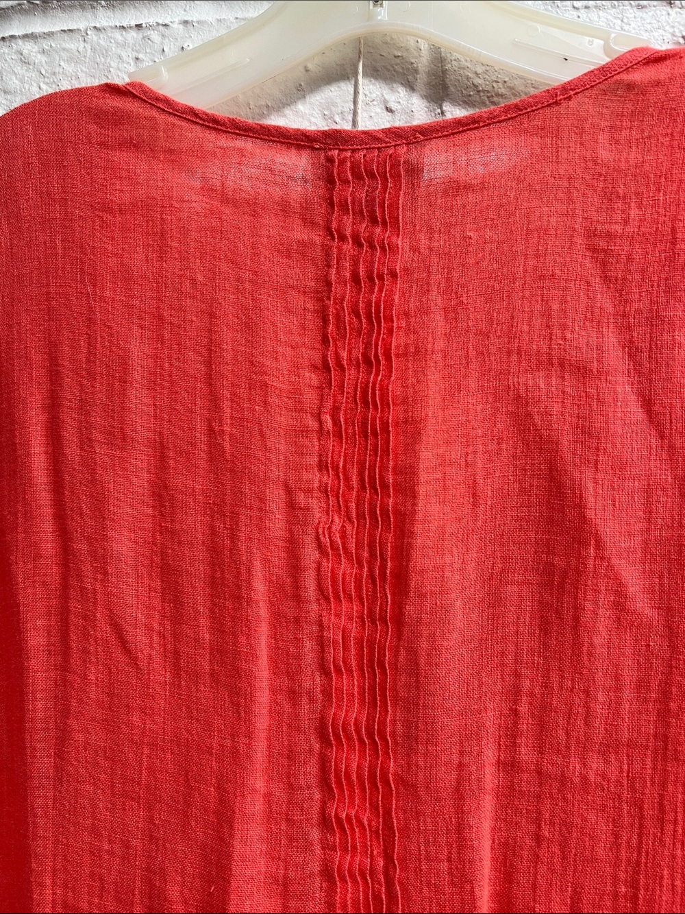 PURE COLLECTION Red Vneck Short sleeve Maxi Dress Dainty Pleats Drawstring waist - Picture 9 of 16